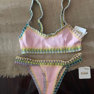 Kiini NWT pink bikini S Luna